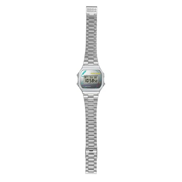 Casio PAC-MAN A168WEPC-7A Digital Stainless Steel Watch New from Japan