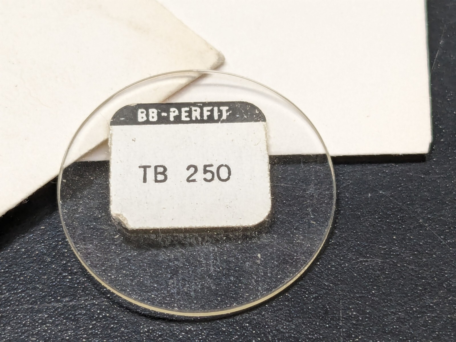 NOS Vintage BB Perfit Flat Mineral Glass Watch Crystal 25.0mm TB 250