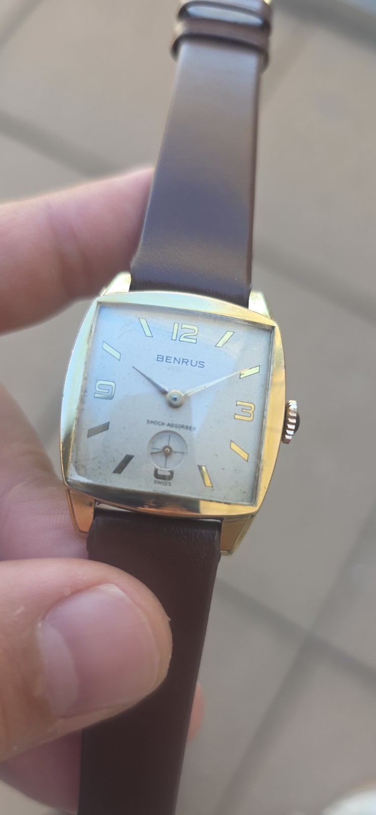 Vintage Benrus 21 Jewels DN 4A1 Shock Absorber Men’s 29mm 1281 Cushion Watch