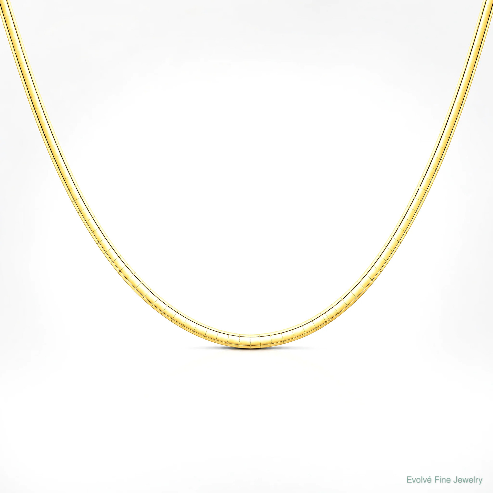 Sterling Silver Gold-Pltd 3mm Reversible W/ 2in Ext Cubetto Chain Necklace