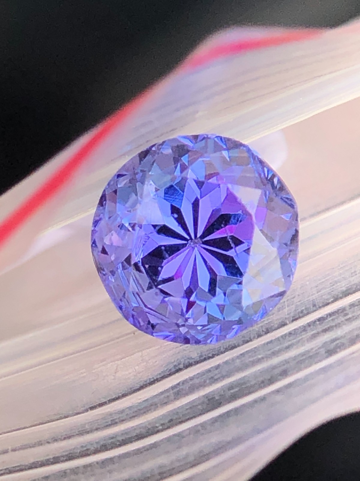 6.40 MM AAABlue Tanzanite Round 1.30 Ct Faceted Gemstone For Making Jewelry/Ring