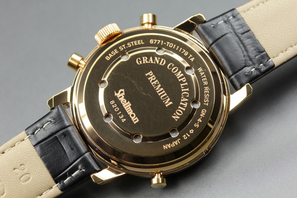 Near MINT Shellman Grand Complication Premium 6771-T011179TA Quartz Men’s Watch