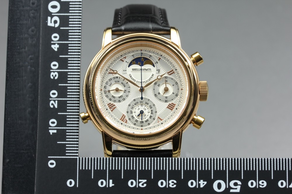 Near MINT Shellman Grand Complication Premium 6771-T011179TA Quartz Men’s Watch