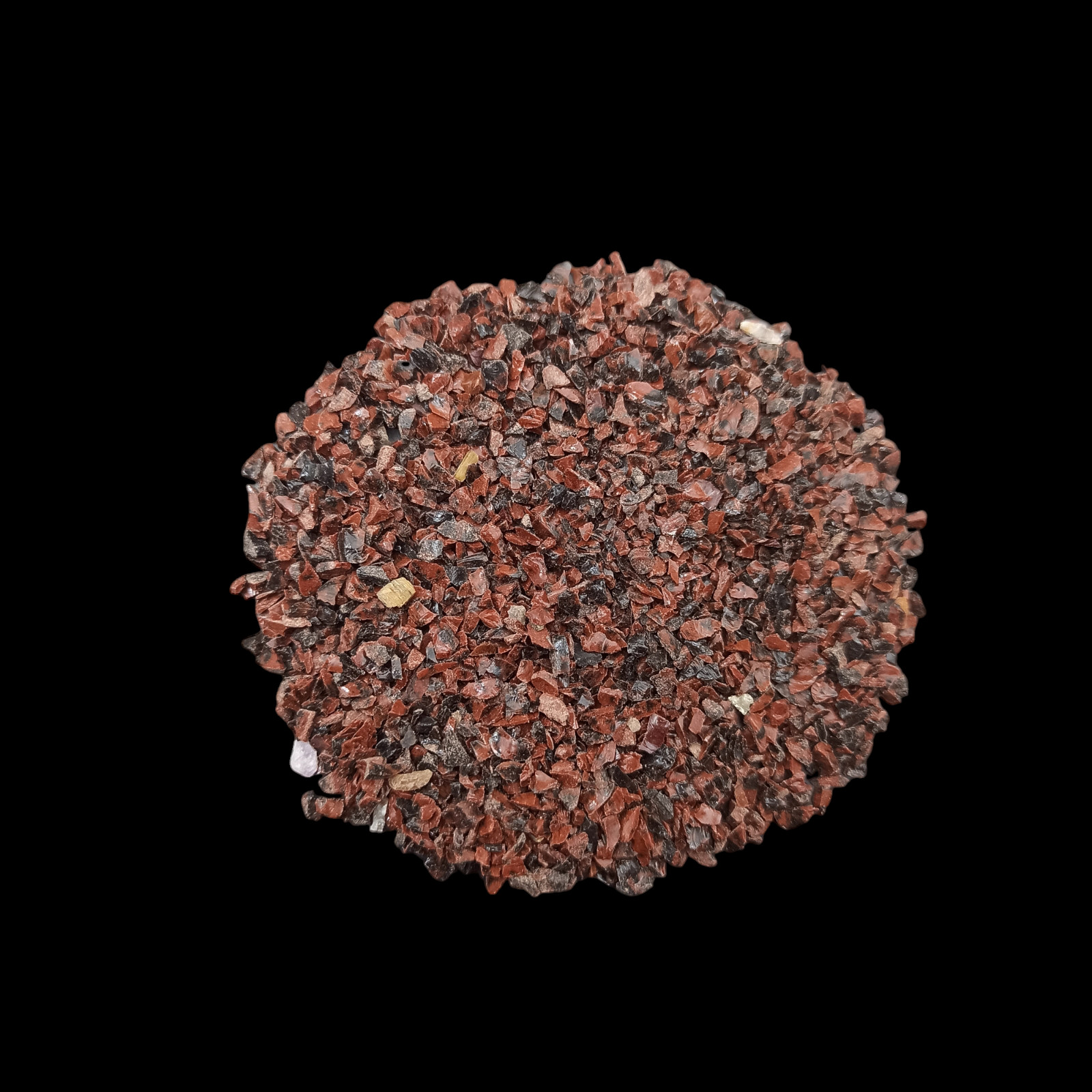 Mahogany Obsedian Eye coarse Crushed Powder For Massage Use Ring inlay jewelry