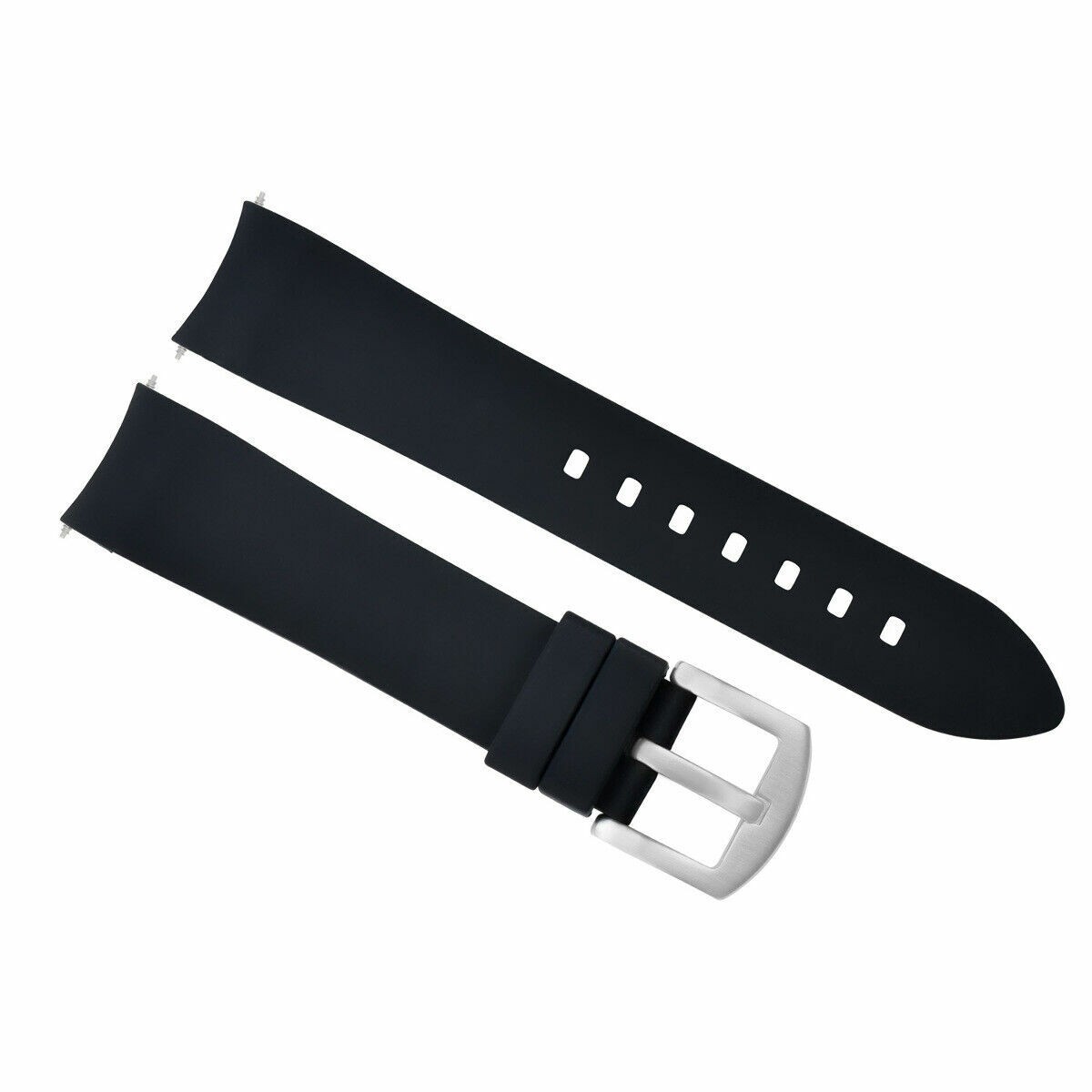 CURVED SILICONE RUBBER STRAP 18MM 19MM 20MM 21MM 22MM 24MM FOR CITIZEN ECO DRIVE