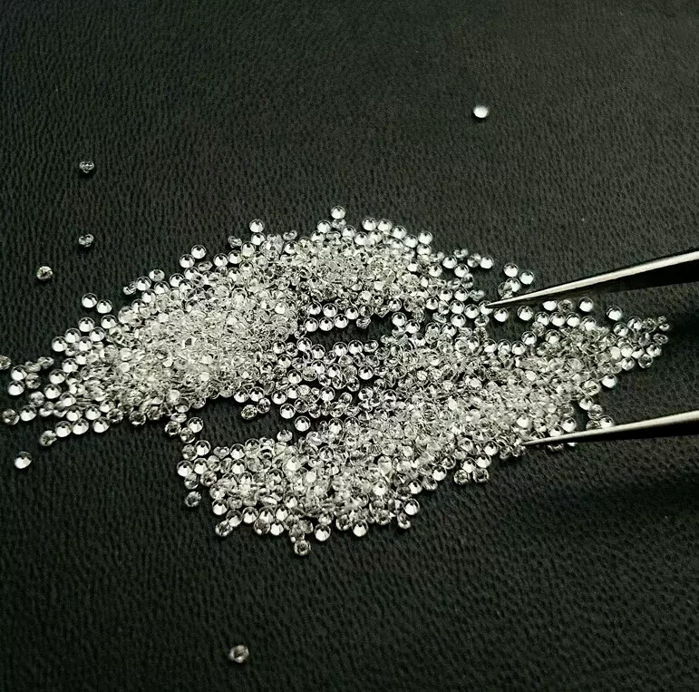 Natural Certified White Zircon Round Cut 6 mm Cambodian 80 Pcs Gemstone Lot