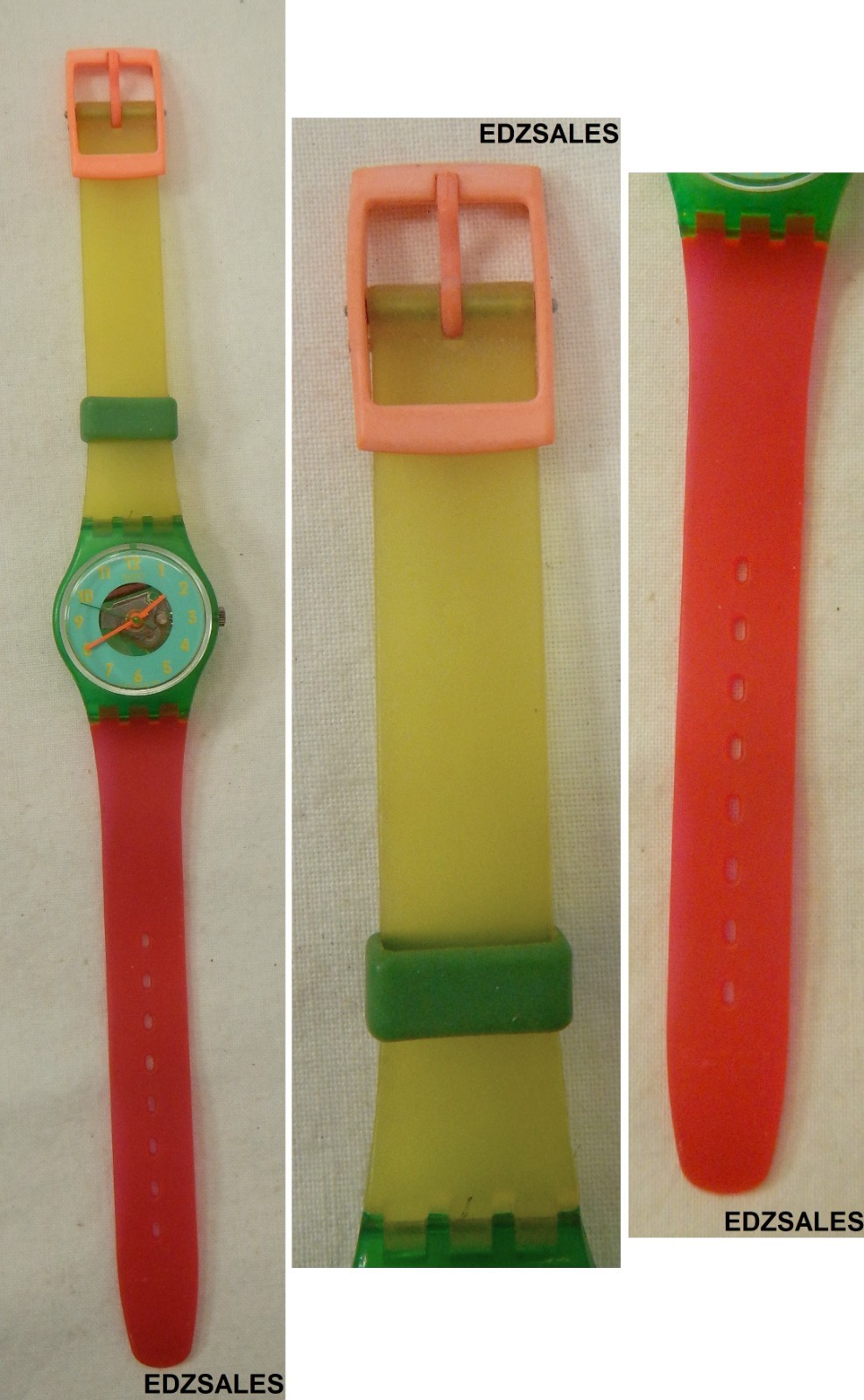 3 Swatch Ladies Wristwatches – Valkyrie LP101 Liquid Sky LG104 Black Coral LK101