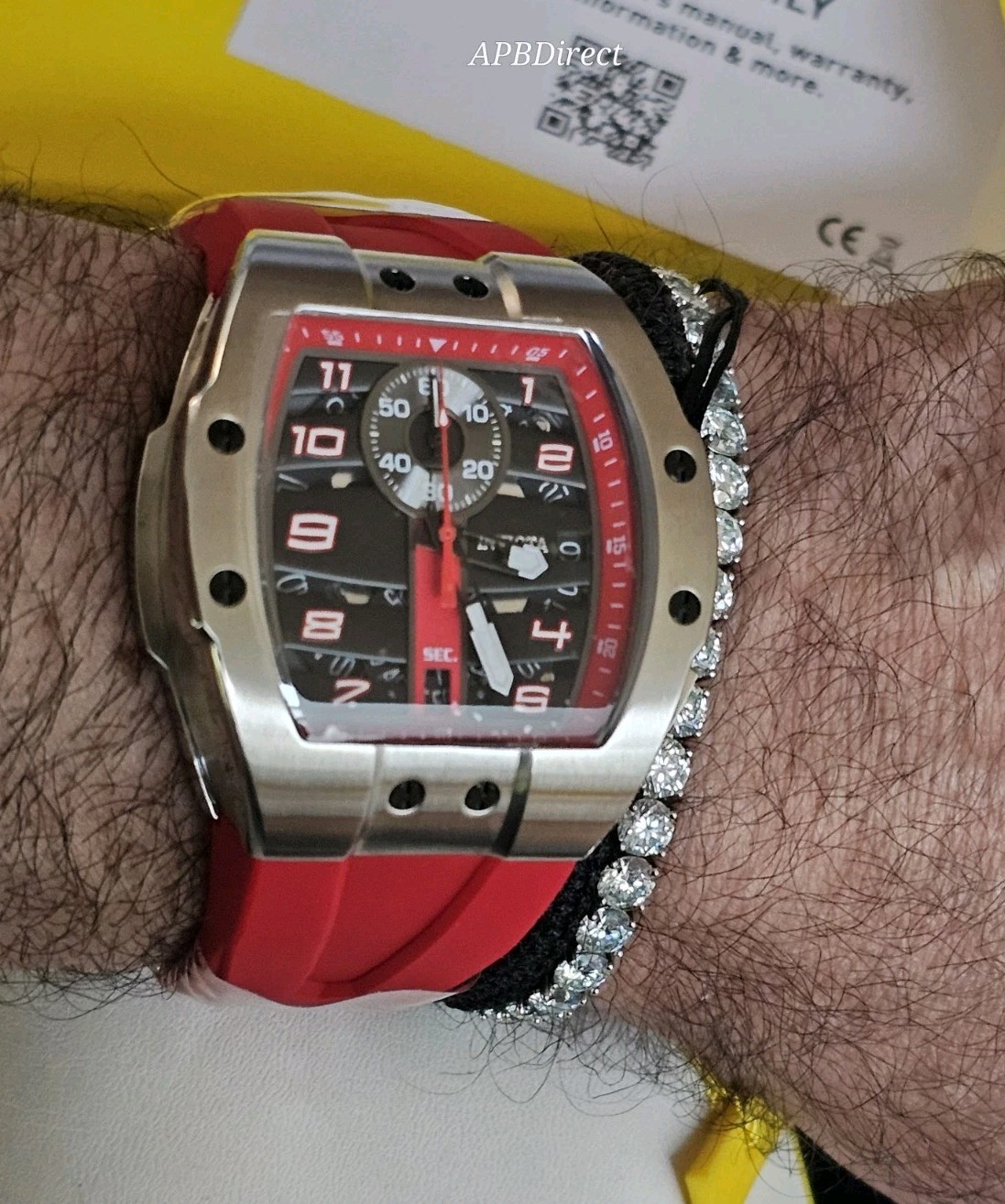 Invicta – Next Gen – DIABLO S1 Rally Black / Red – Racing Collection mens watch