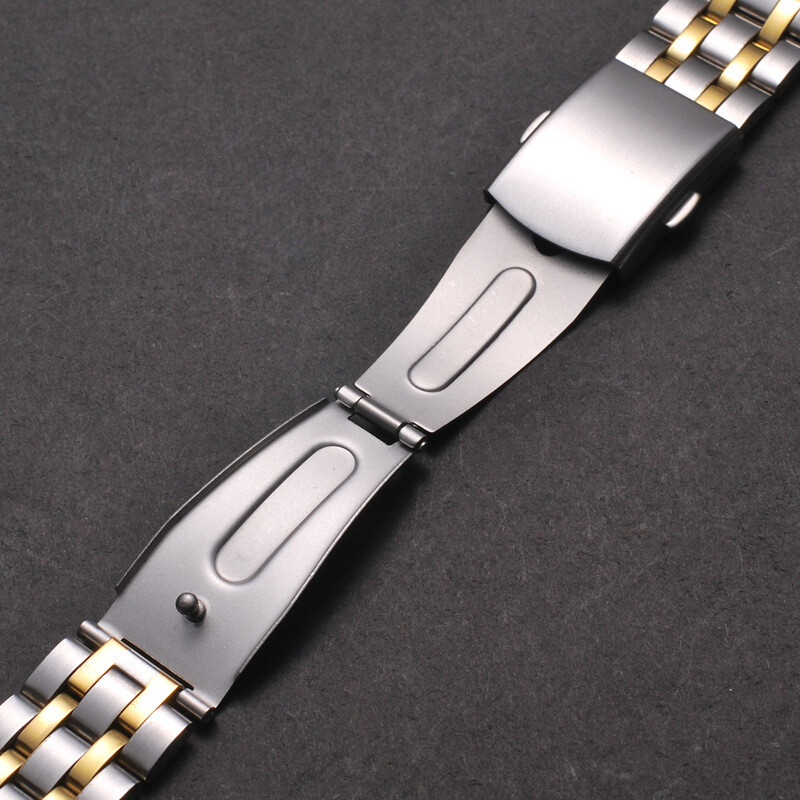 Premium Watch Accessories Five Beads Stainless Steel Watch Band Strap 18 20 22mm