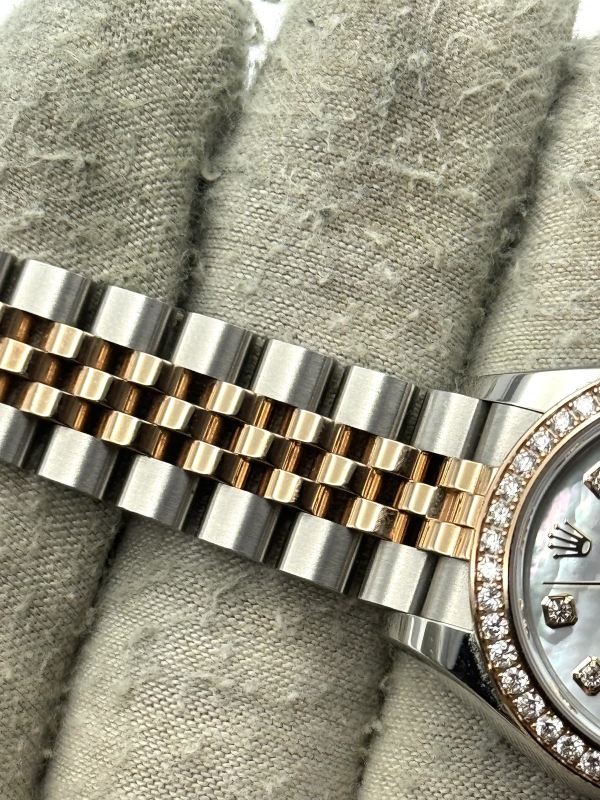 Rolex Datejust 28mm Diamond Bezel MOP Dial TT Jubilee 279381RBR Box & Papers ’24