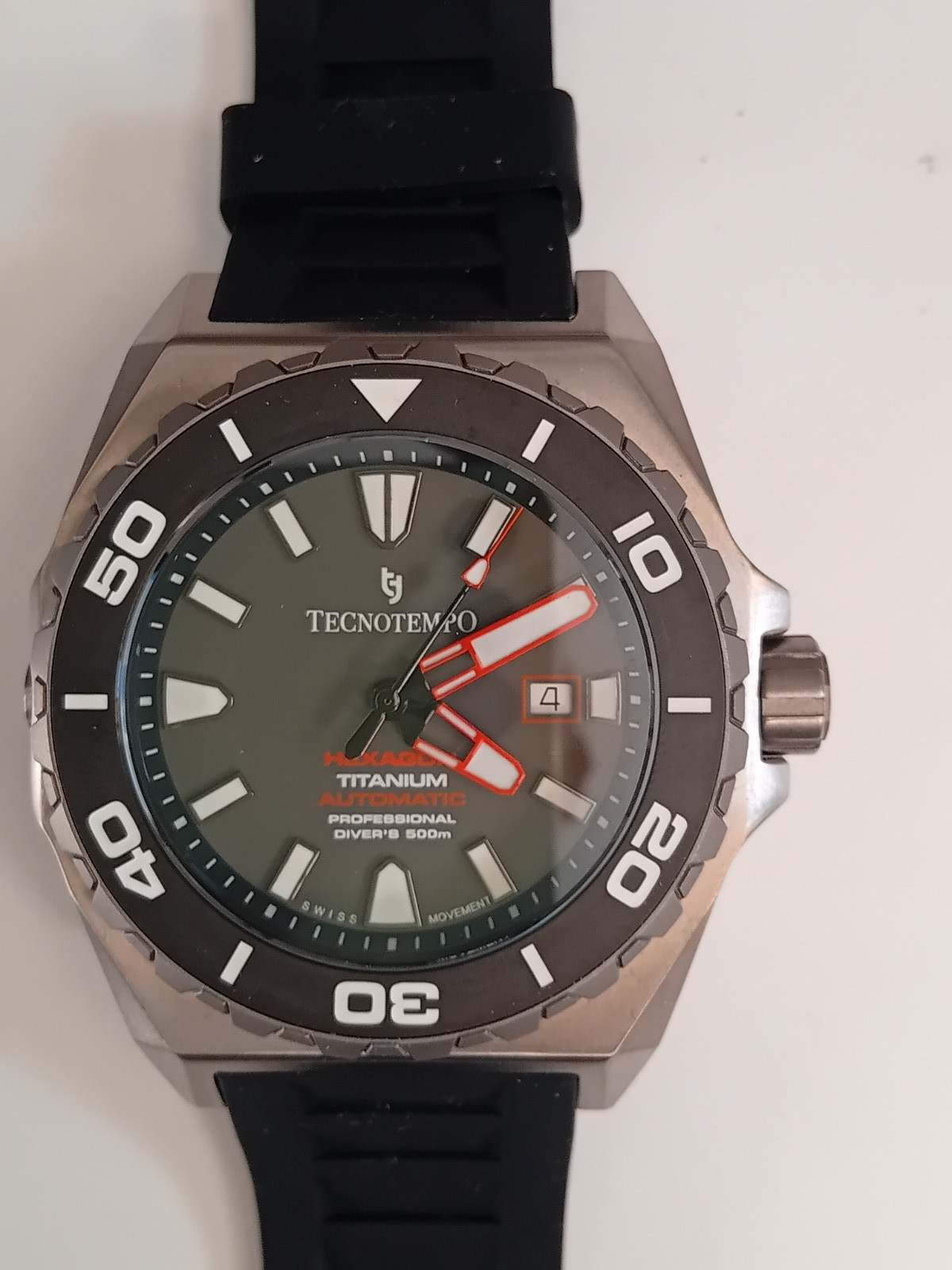 Tecnotempo Titanium Diver 500m Hexagon Automatic Limited Edition Watch