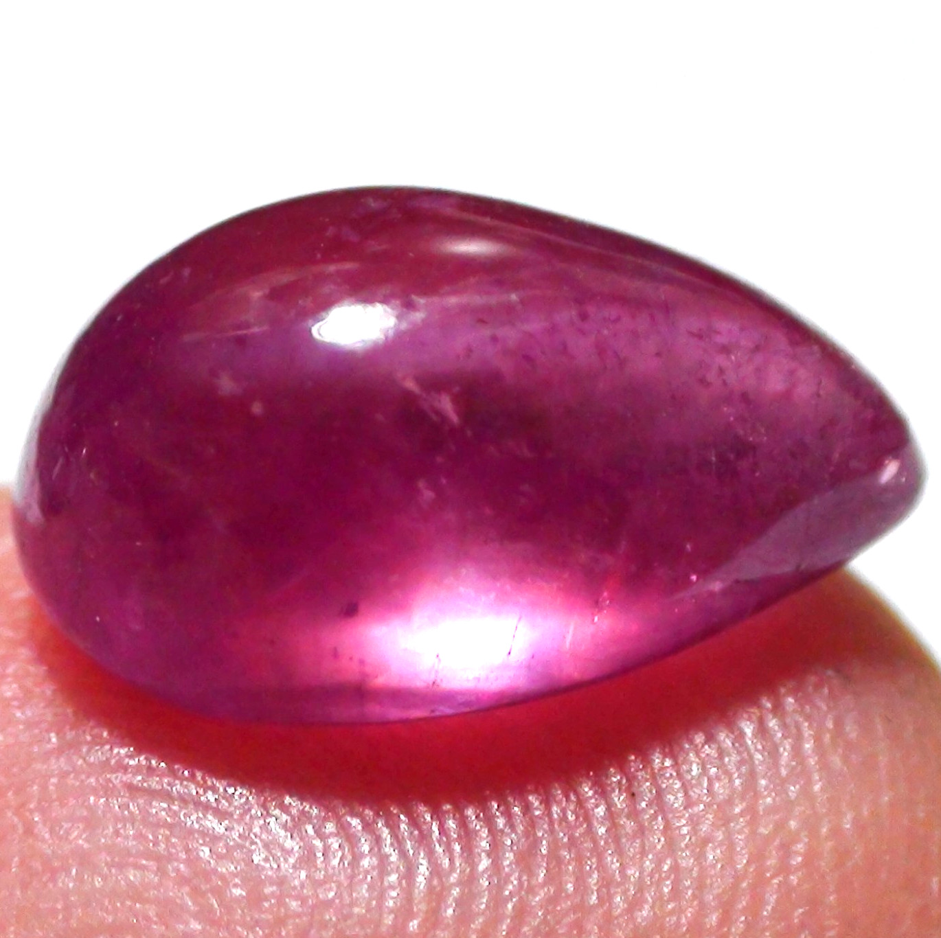 BIG! 7.95 Carat NATURAL GENUINE CHERRY PINK RED RUBY BIG LOOSE GEM.
