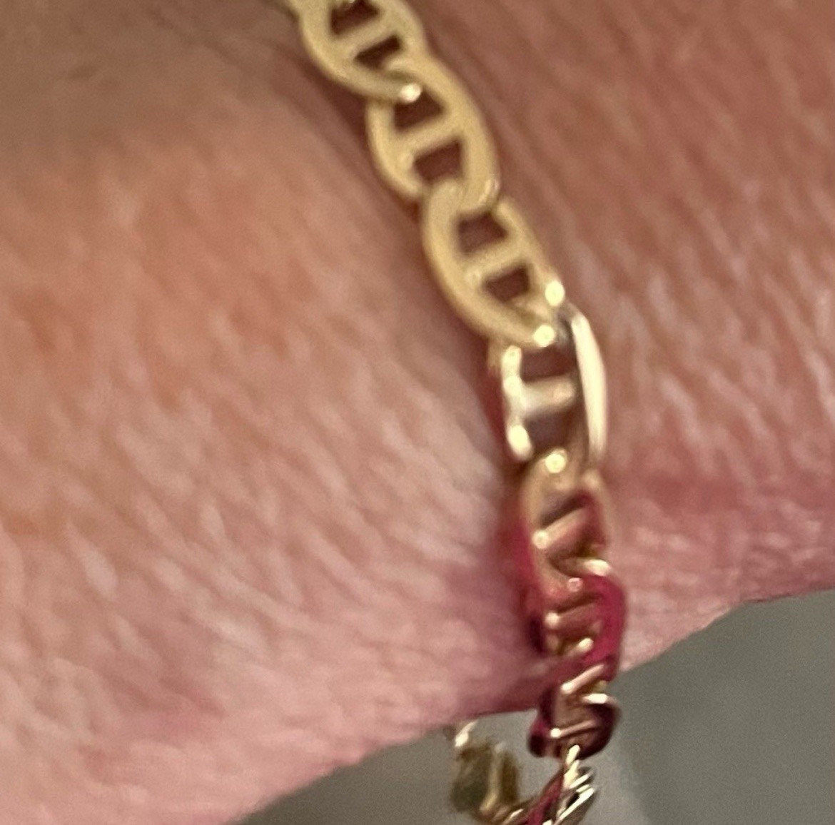 14k Italian Gold Gucci Style Link Bracelet 7” 5.9 Grams