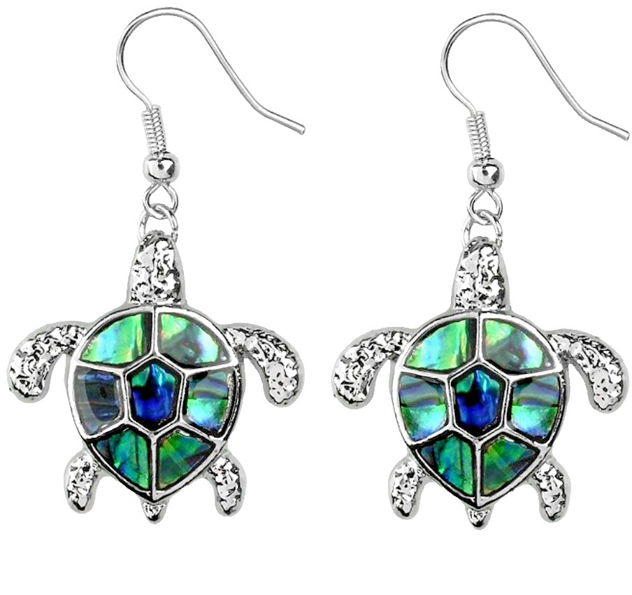 Sea Turtle EarringsShell Accent with a Gift Box