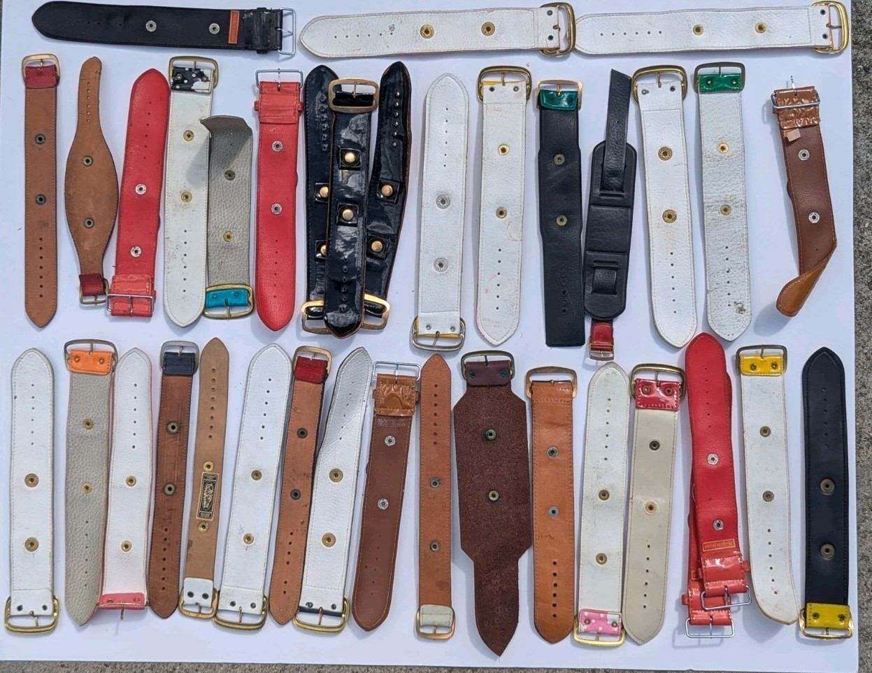 1960s – 1970s Mod / Hip Psychedelic Watch Bands – 37 Total