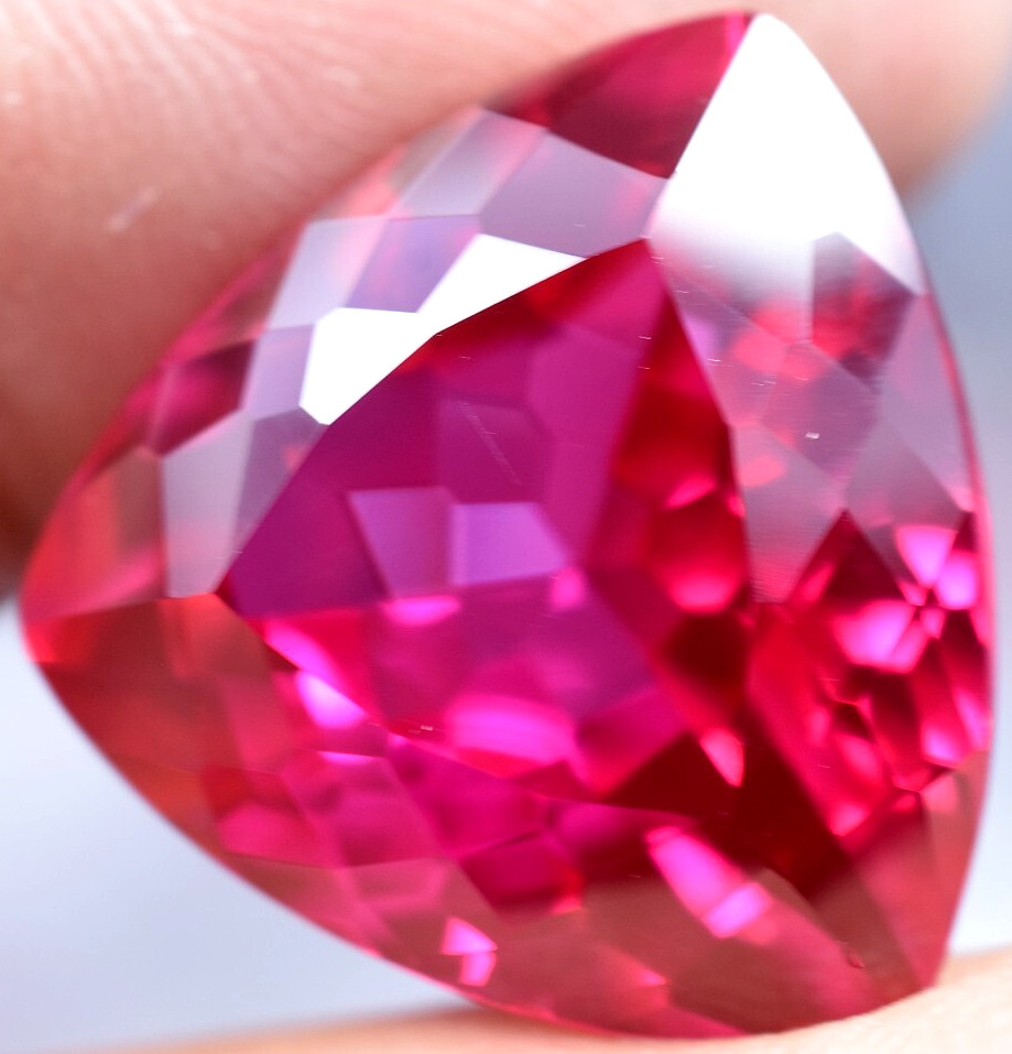 Extremely Rare & Natural 22.65 Ct SUNRISE RUBY GGL Certified Loose Gemstone