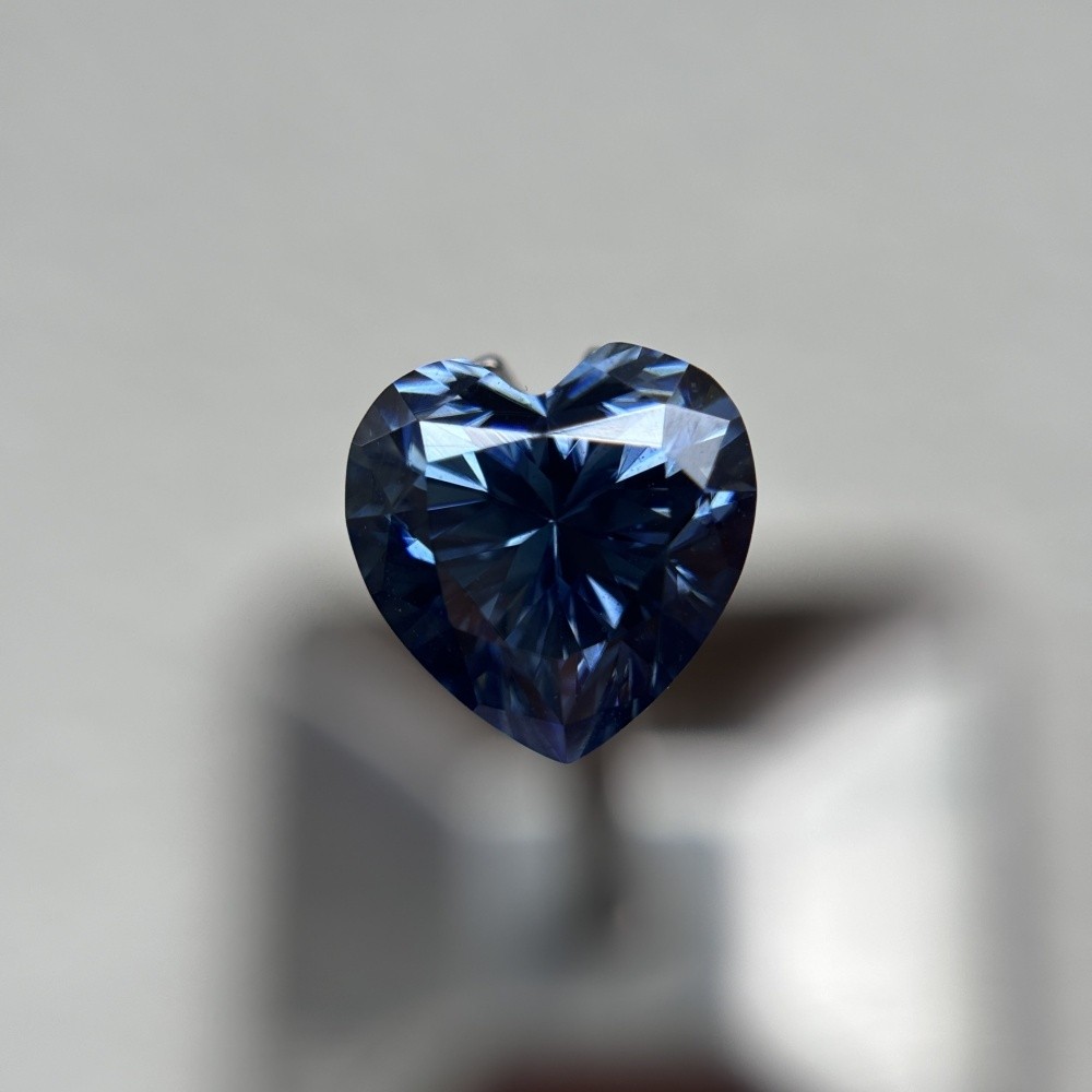 Heart Cut Sapphire Fancy Color Loose Moissanite Gemstone 1pcs 3×3-9x9mm