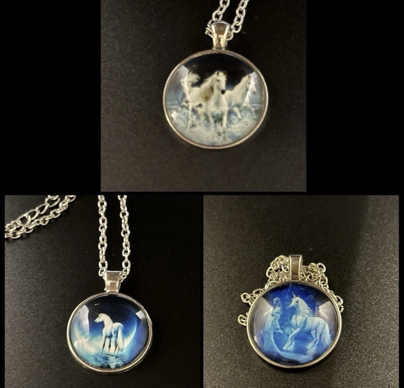 Mythology Horse Winged Unicorn Horse Brass Necklaces 20″ Pick Any 3 Necklaces