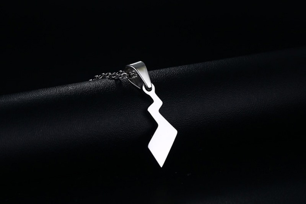 25.5CM Stainless Steel Lightning Tail Pendant Mens And Womens Universal Necklace