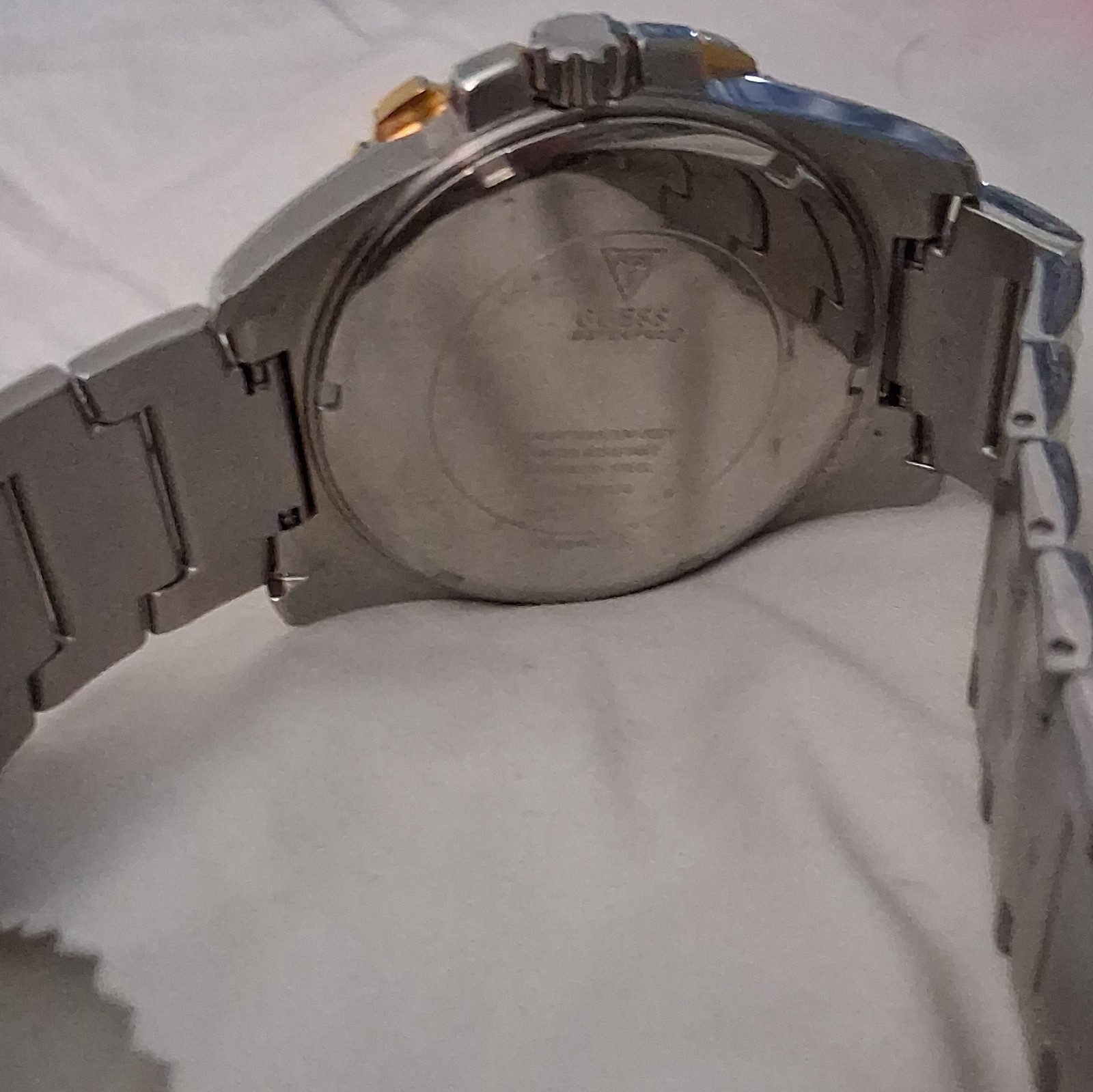 GUESS Men’s Two-Tone Stainless Steel Chronograph Quartz Bracelet Watch 46mm