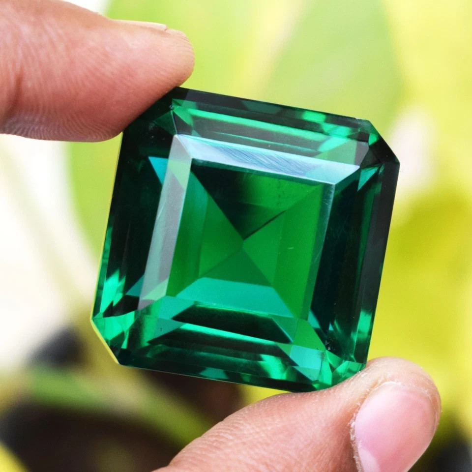 140.00 CT Flawless Muzo Green Emerald Octagon Cut Certified Loose Gemstone