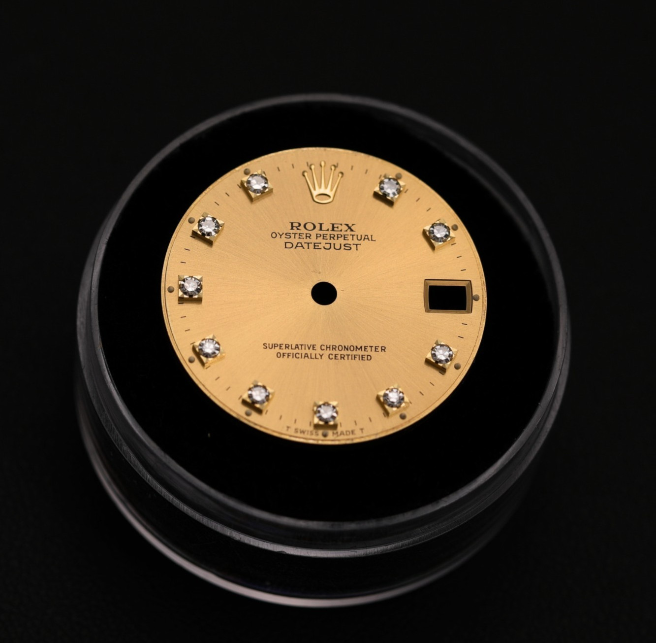 Rolex 31mm Custom Champagne Diamond Dial for Datejust/Presidential Non Quickset