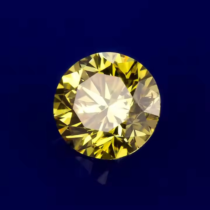 Elegant 1 Carat Natural Yellow Diamond – VVS1 | Round | D Color Certified Z18