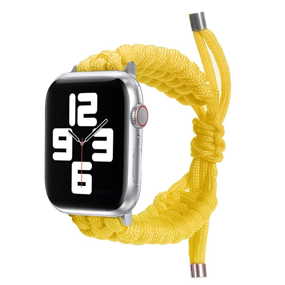 Nylon Braided Loop Strap iWatch Band For Apple Watch Series 6 SE 5 4 3 40mm 44mm