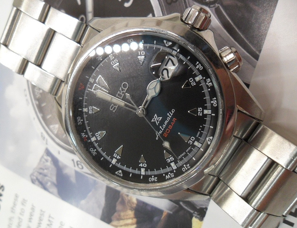 S/S Men’s Seiko Prospex X Alpinist 200M Diver Automatic 24 Jewel Watch SPB117