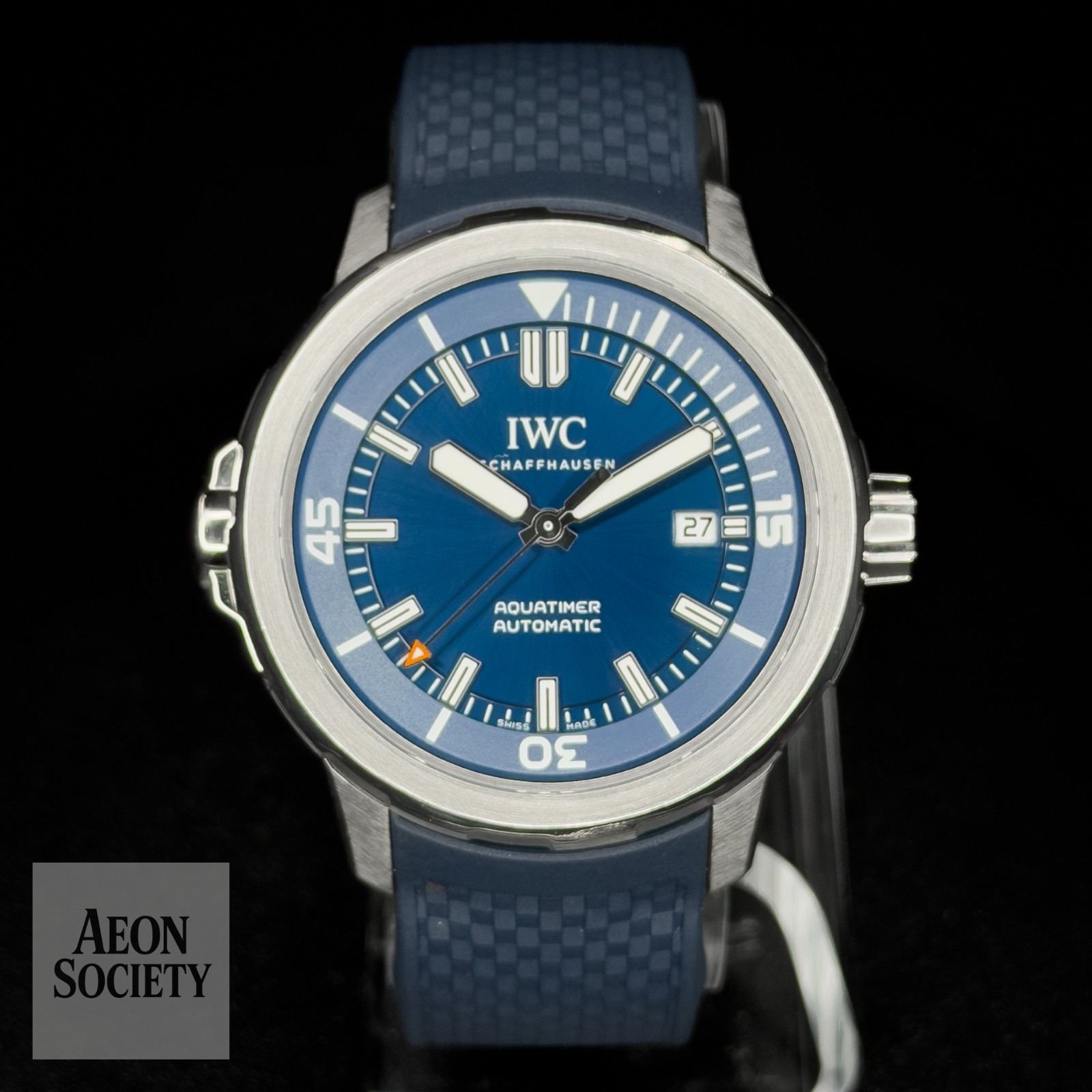 IWC Aquatimer Automatic Blue Dial Men’s Dive Sports Watch Full Set – IW328801