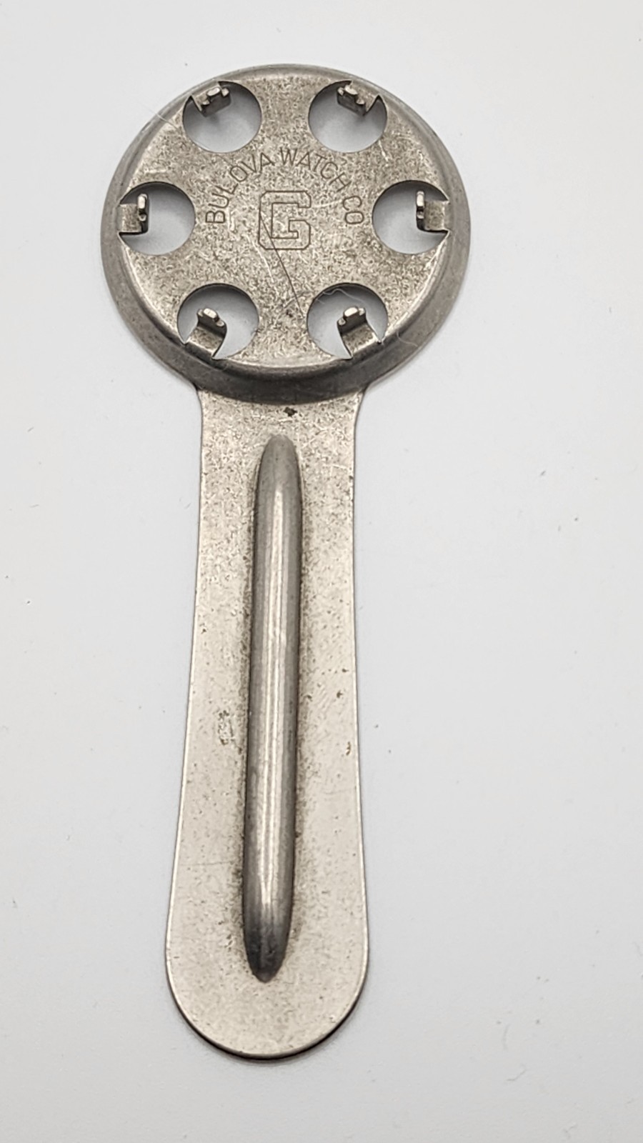 Vintage Bulova G Watchmakers Case Back Opener Wrist Watch Tool Screw Down