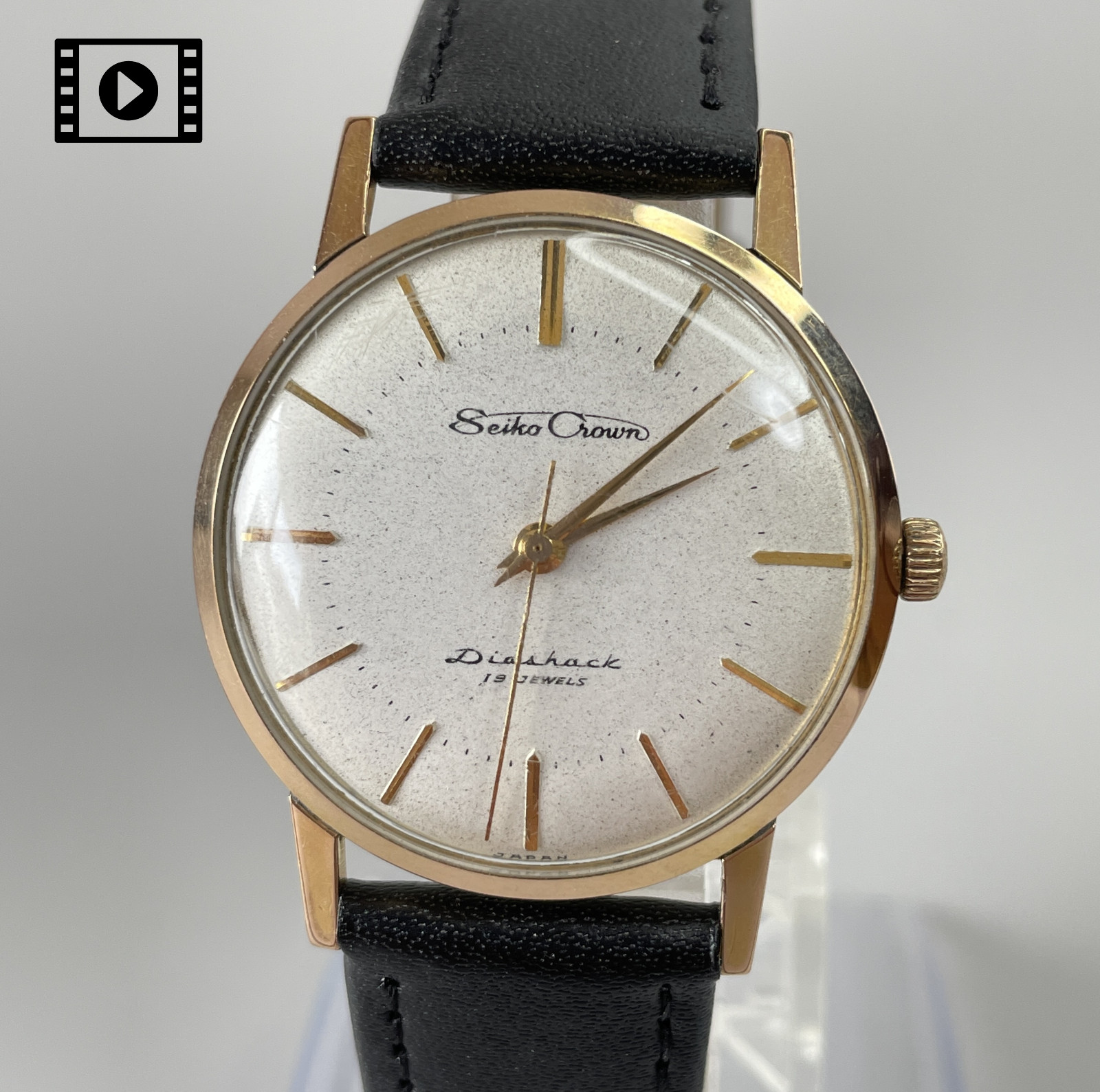 SEIKO Crown J14036 Men’s Manual Watch [US Stock] Vintage 1959 19 Jewels *Exc+5