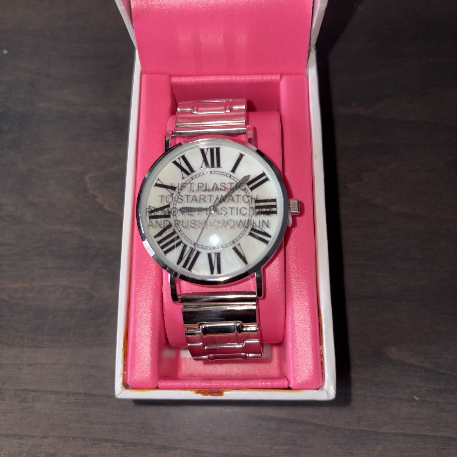 Women’s ISAAC Mizrahi Live! Stretch Silver Tone Watch NIB