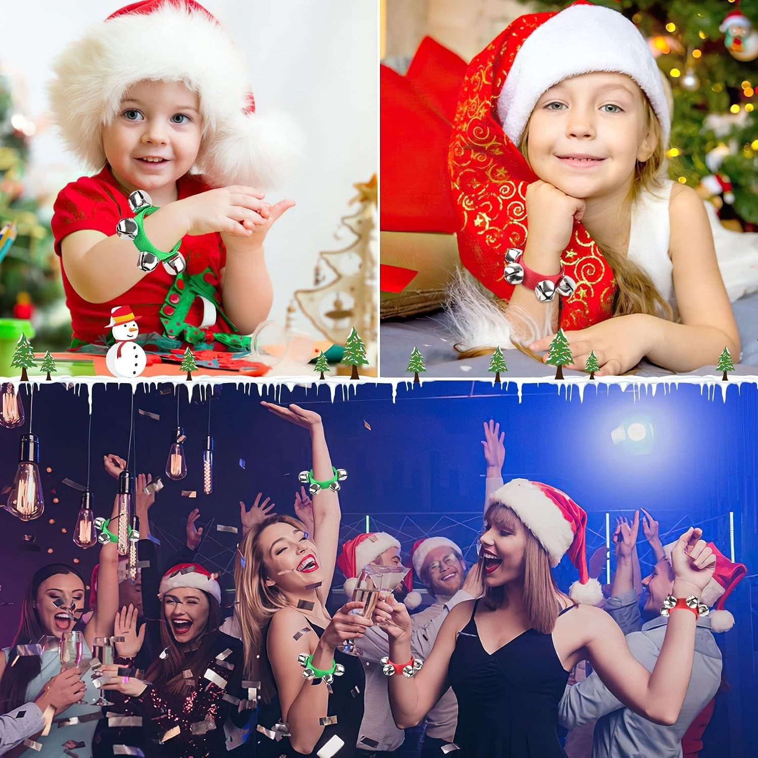 Loud and Clear 24PCS Jingle Bell Bracelets – Party Favors for Every Celebration