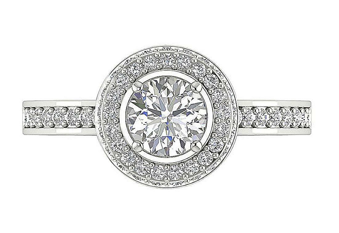 Solitaire Engagement Ring Natural Diamond 14K Yellow Gold I1 G 1.60 Ct 11.00 MM