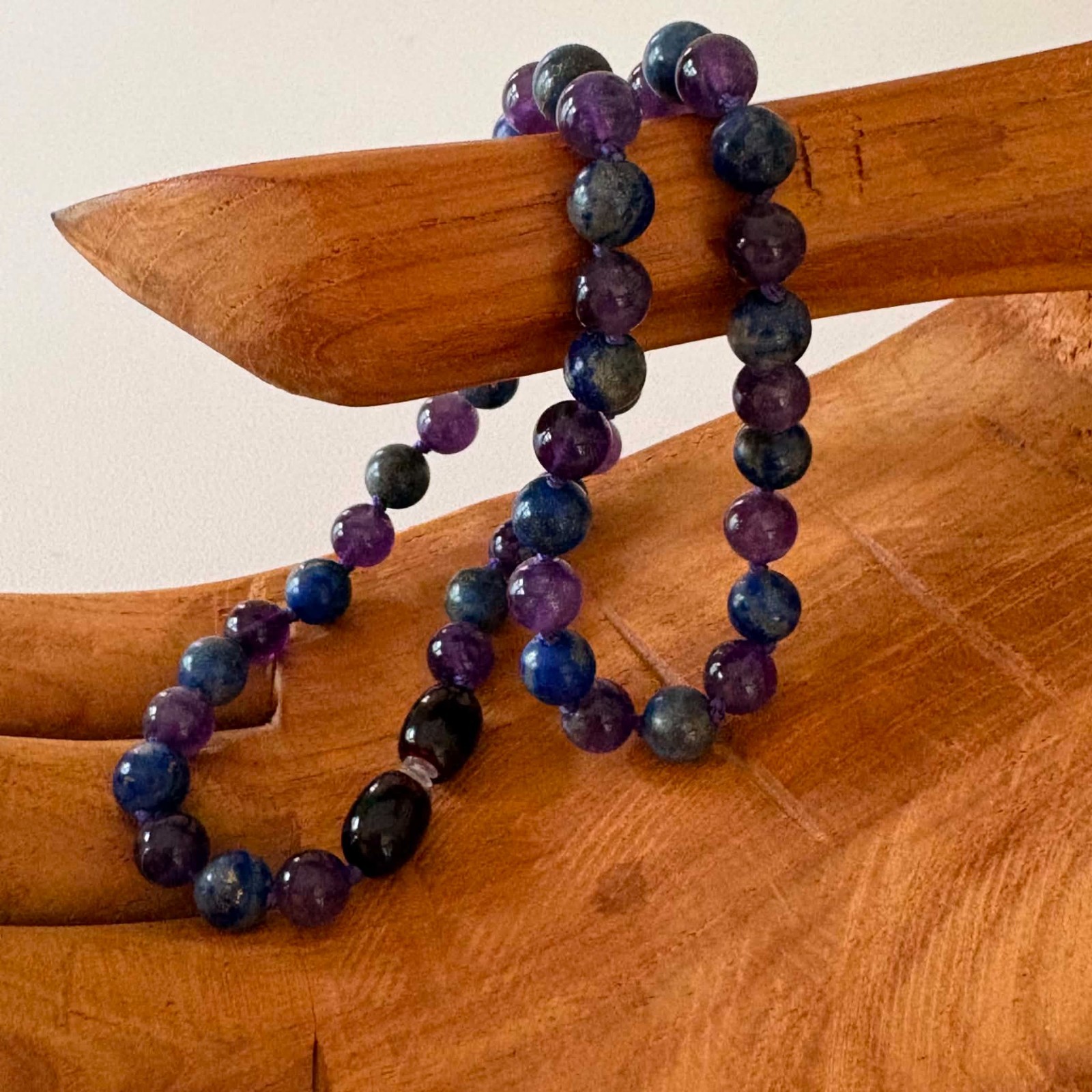 Baltic Essentials ADHD “AMETHYST- LAPIS LAZULI” Necklace 14″ Age 5-12 Years.