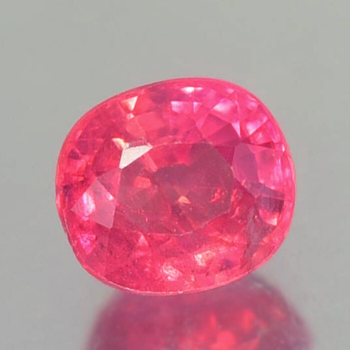 0.57CT CHARMIMG AA UNHEATED CUSHION PINKISH RED RUBY NATURAL