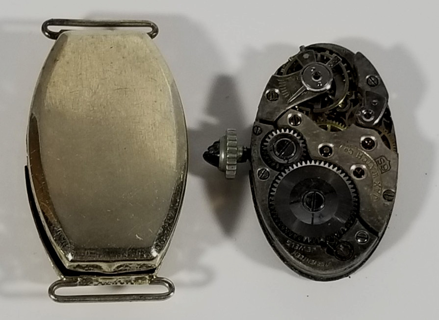 antique jax 20kt white gold women ladies wrist watch 3.4 g 1920s repair / scrap