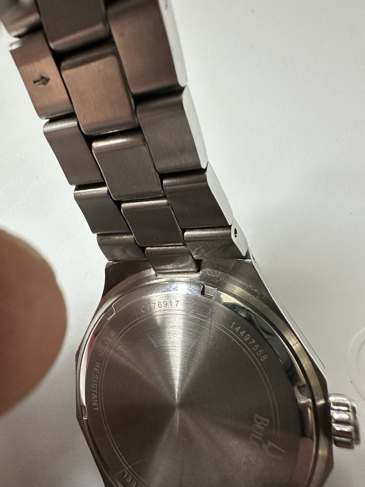 Bulova Marine Star Quartz Octagon Black Dial Diamond Markers Steel 43mm 100m