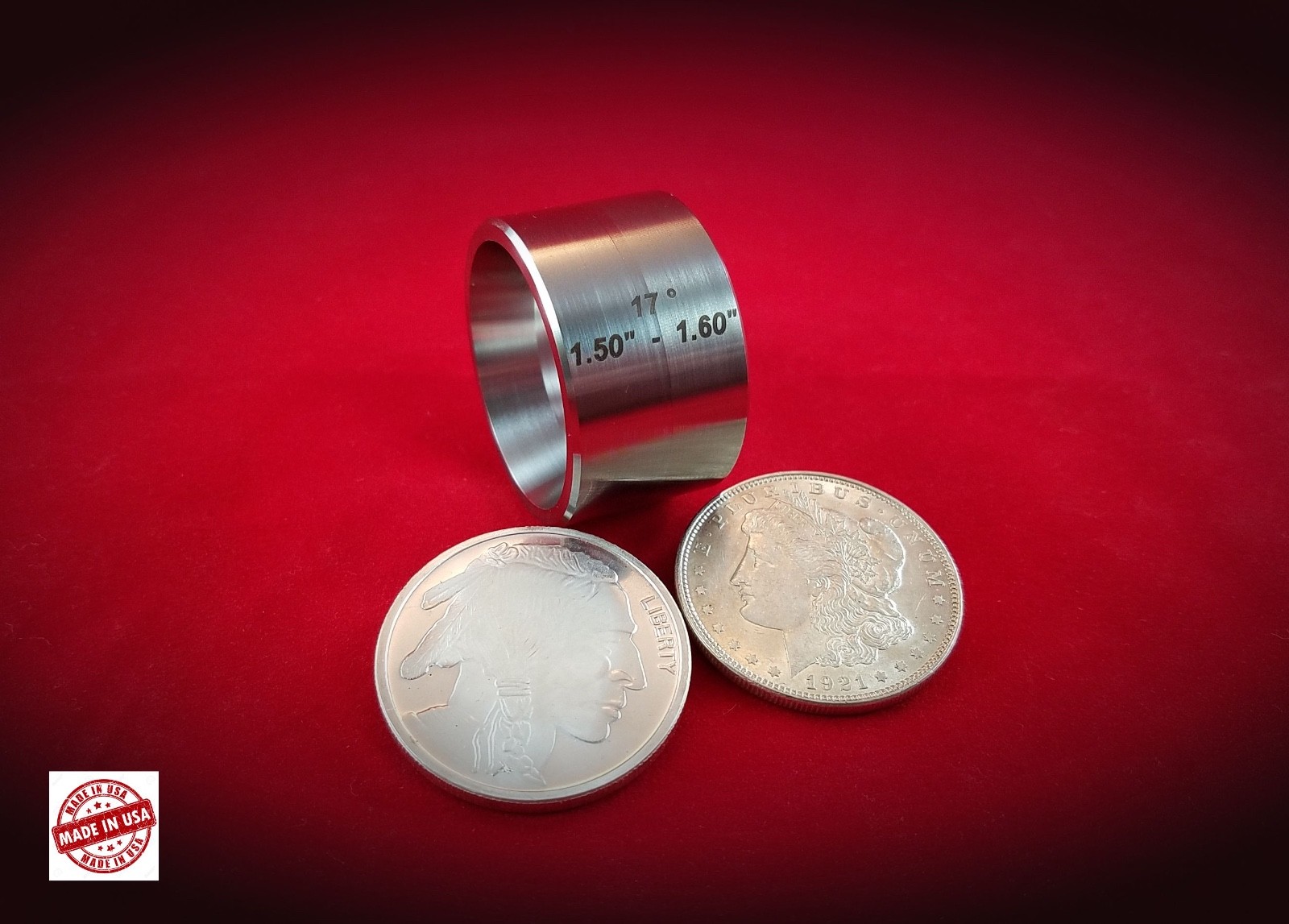 17 deg. Folding / Reduction Dies set of 5 and Folding cone, Coin Ring Tools