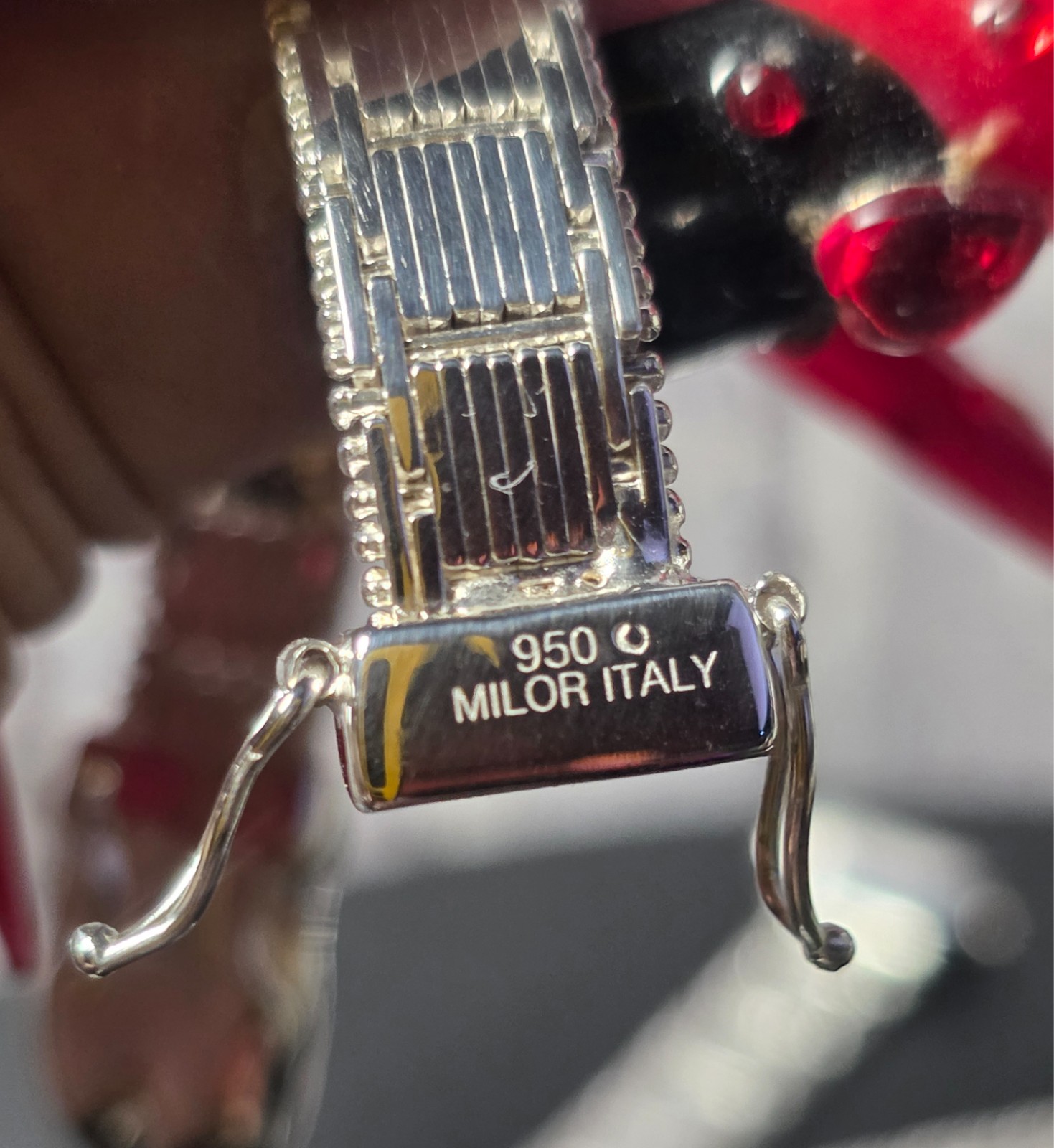 Milor Italy .950 Fine Silver Riccio Panther Necklace & Bracelet Set Rare Luxury