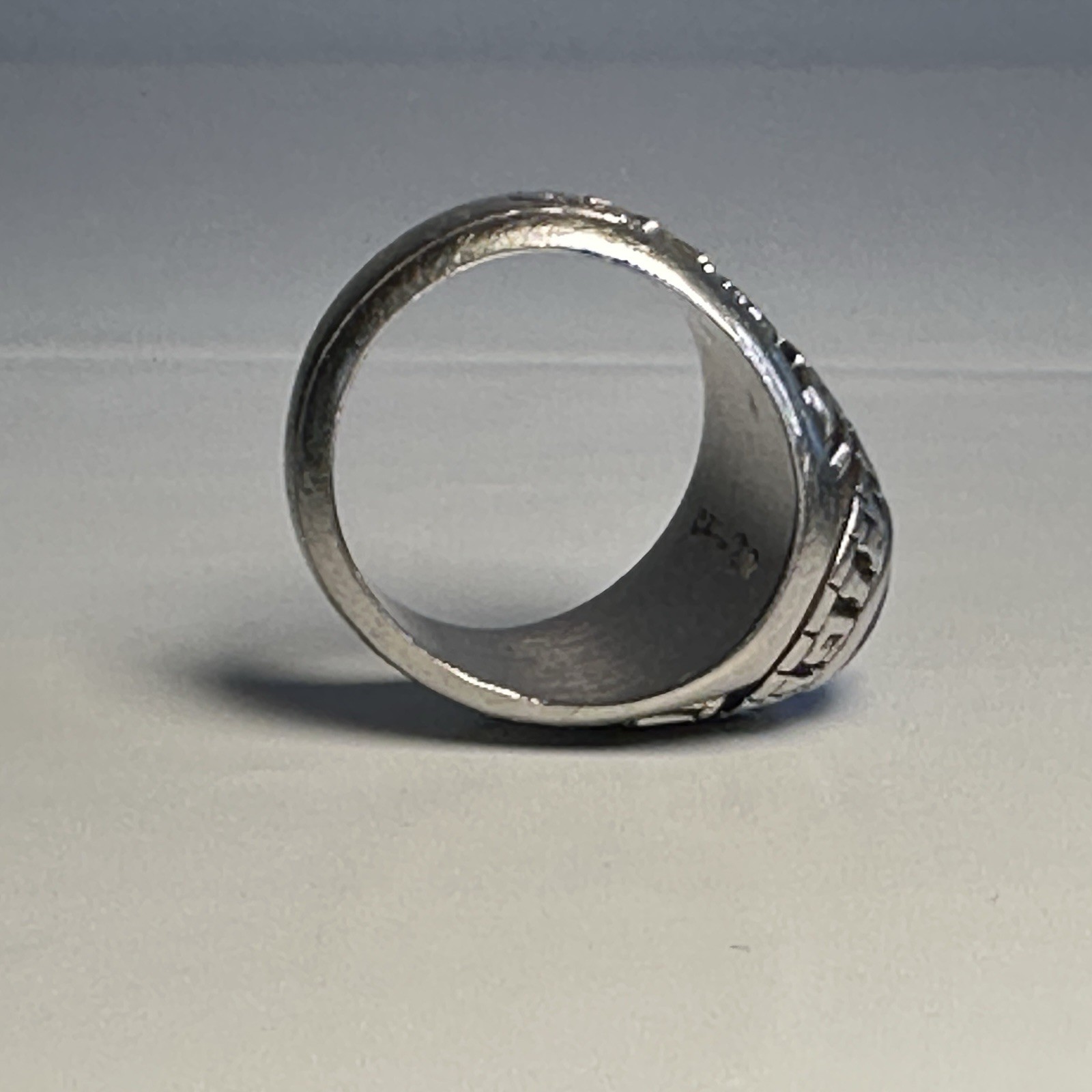 1985 Catoctin High Class Ring Artcarved Siladium Sz 10.5 Agriculture Terry FLAW