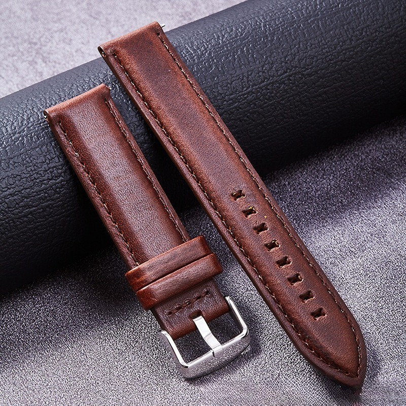 Quality Genuine Leather Watch Strap Fashionable Universal Band 18 20 22 24 26mm