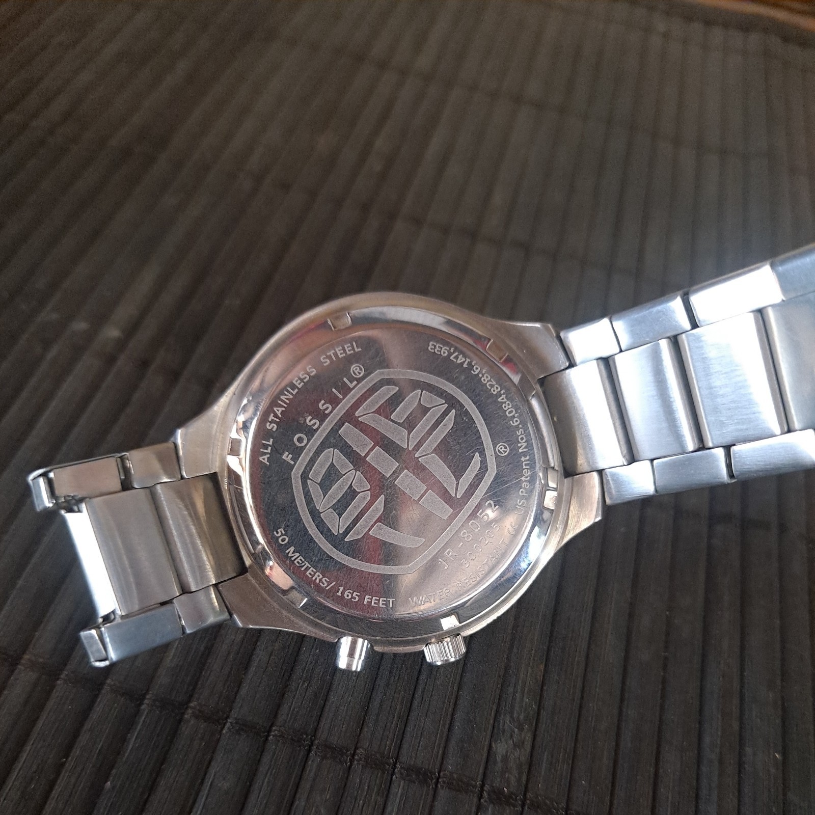 FOSSIL Big Tic JR-8052 Blue needs battery and band repair