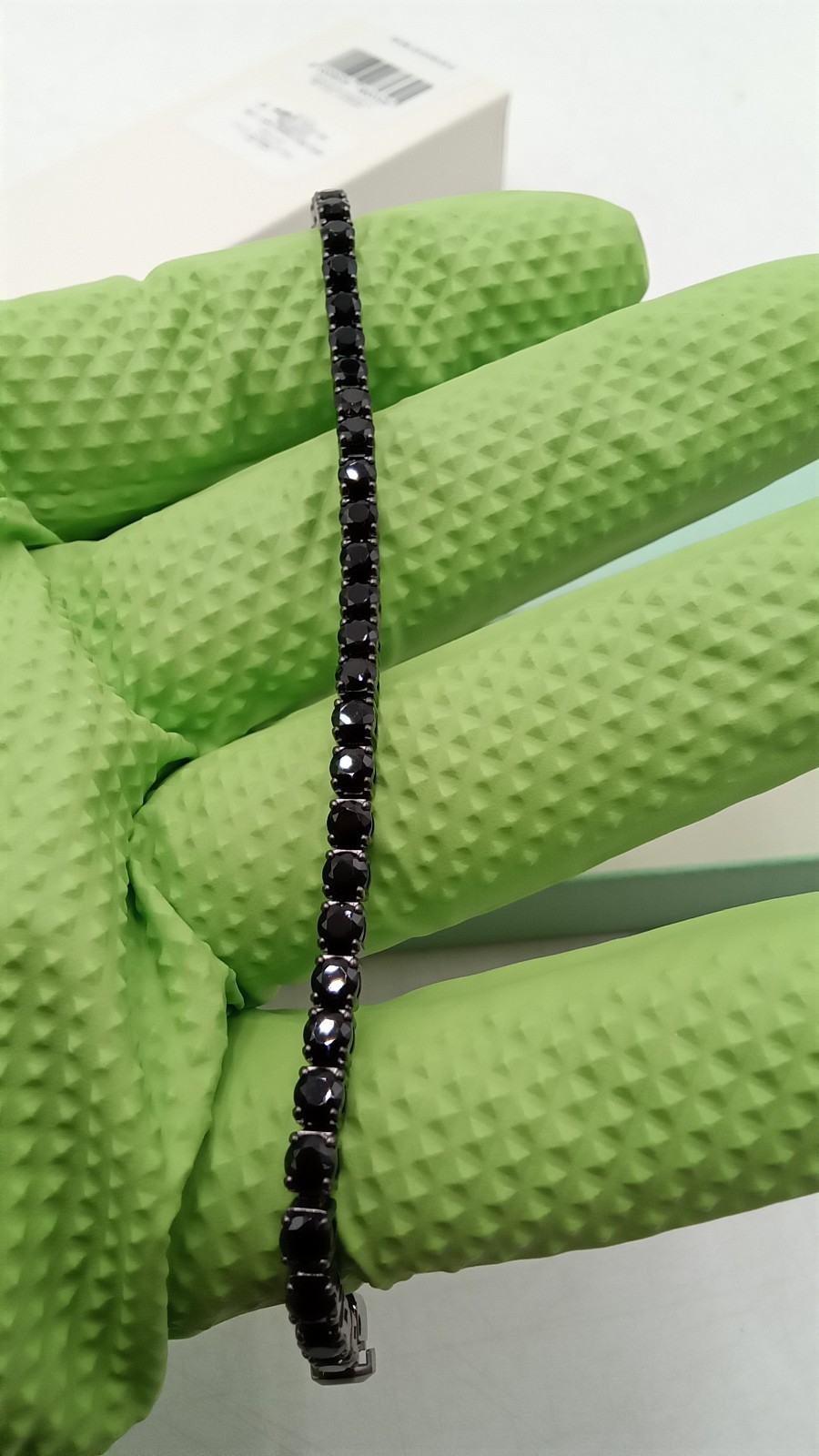 Swarovski Pulsera Matrix Tennis Bracelet Small Black Ruthenium Plating