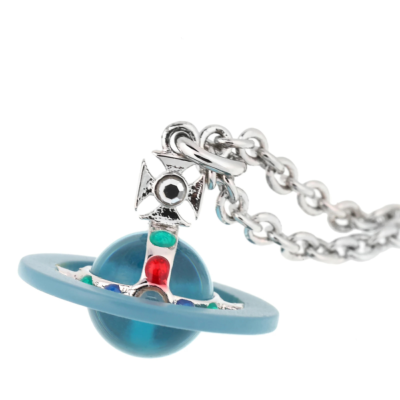 Vivienne Westwood Necklace Pendant MAN. PETITE ORB PENDANT Crystal/LIGHT