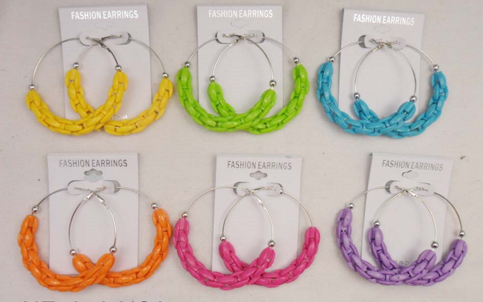 Wholesale Jewelry lot 10 pairs Big Colorful Fashion Hoop Earrings Us-seller 197