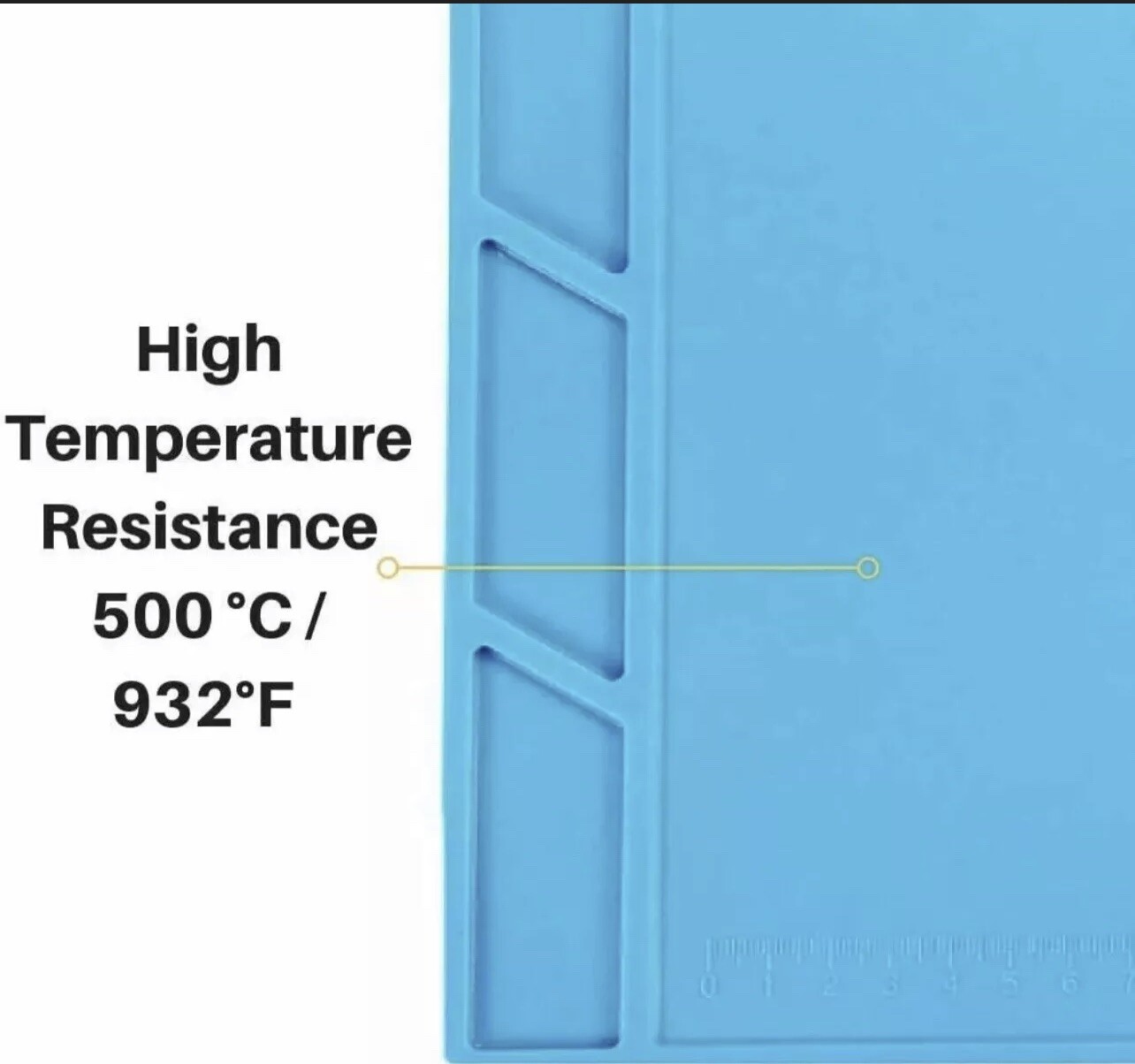 GH0722 Watch Repair Tool Mat Pad Anti-slip Rubber Sheet for Work Desk