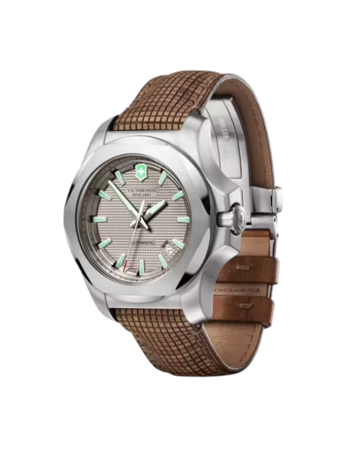 Victorinox I.N.O.X. 241867.1 Mechanical 43mm Watch w/Pioneer Alox Pocket Knife
