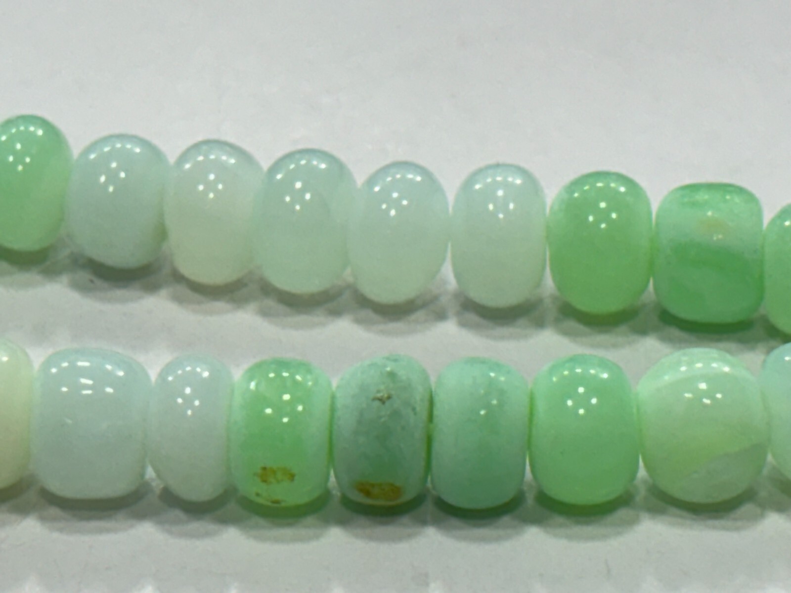 Chrsoprase Opal Roundelle Smooth 8-9 mm Gemstone Beads 16 Inch 1 Strands